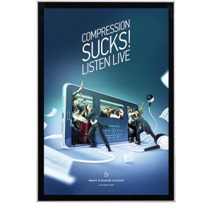 Slim LED Menu Poster Light Box Display A3